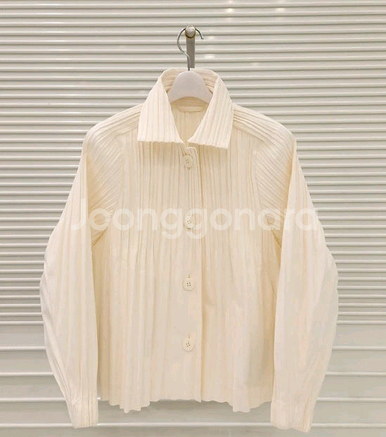 플리츠플리즈 스무스 코트 ,반목 미스트--0