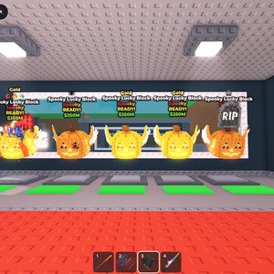 브레인롯즈 훔치기 스푸키 럭키블럭 10개