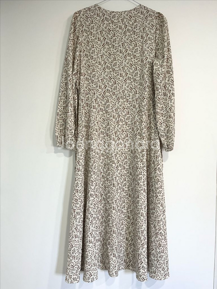 새상품/블랙라벨 패턴 롱원피스--2