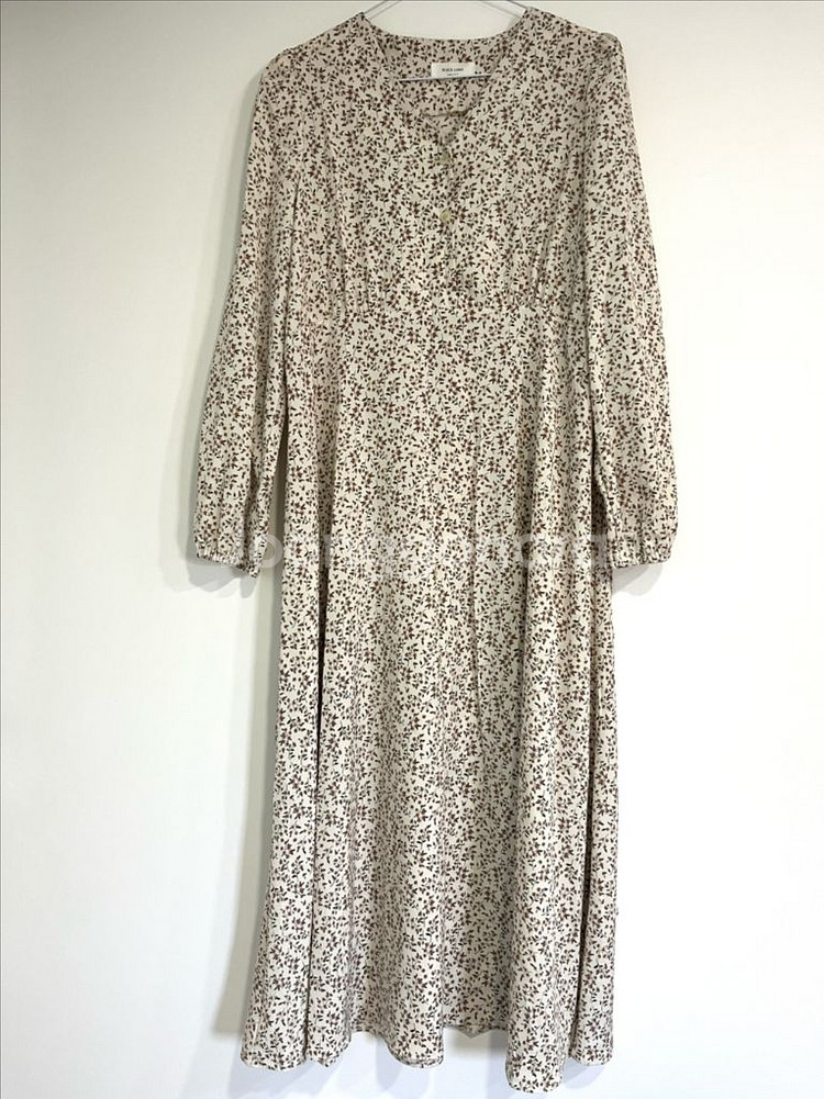 새상품/블랙라벨 패턴 롱원피스--1