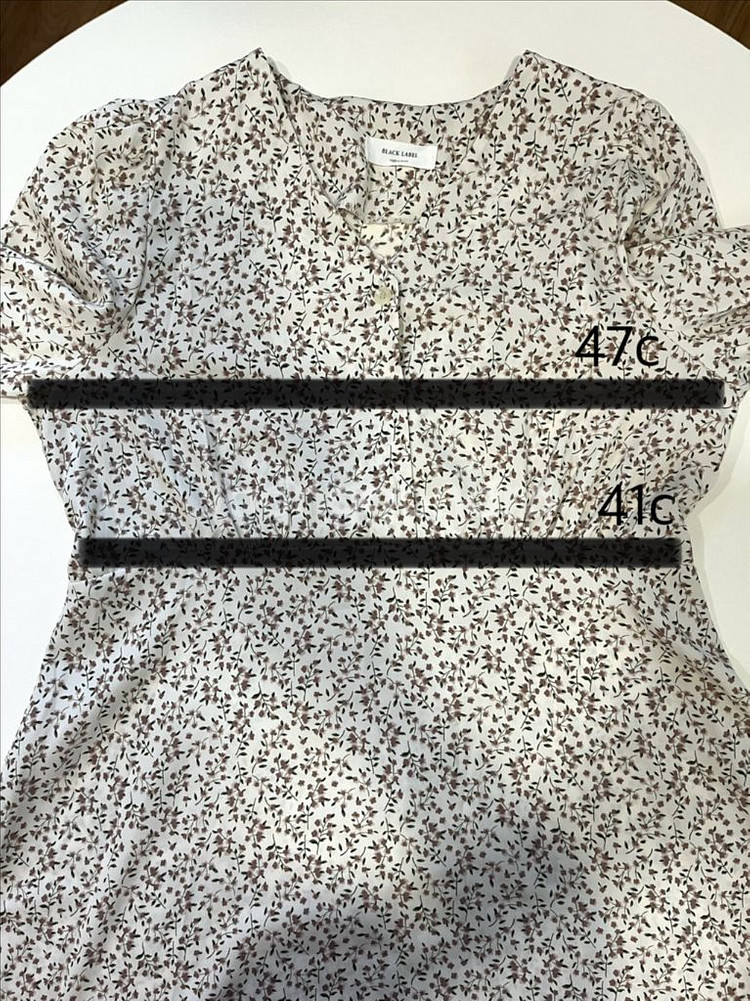 새상품/블랙라벨 패턴 롱원피스--6