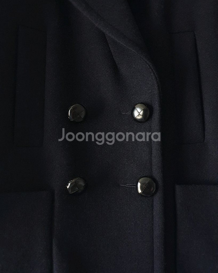 이자벨마랑 더블 브레스티드 오버사이즈 하프 코트--4