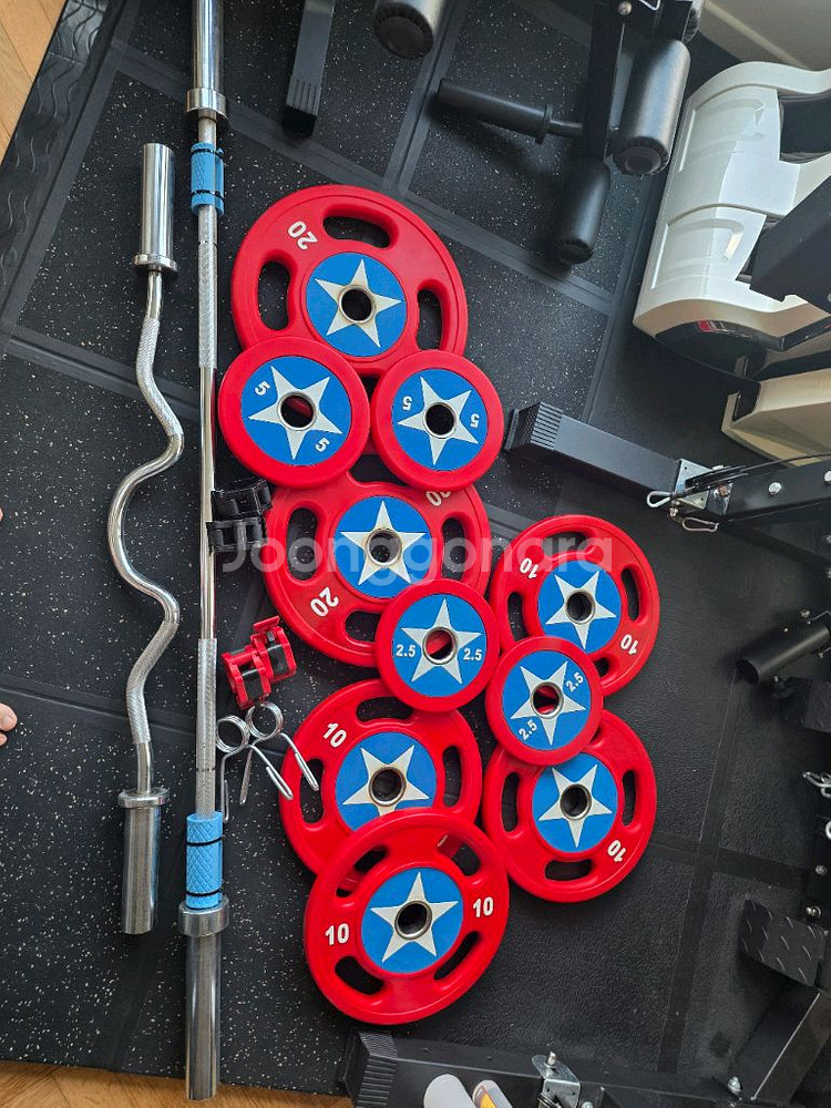 중량봉, 이지바, 원판, 마구리 각개 혹은 일괄 팝니다.--0