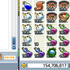 메이플랜드 메랜 메소 2500:1 물통 ㅁㅌ 판매