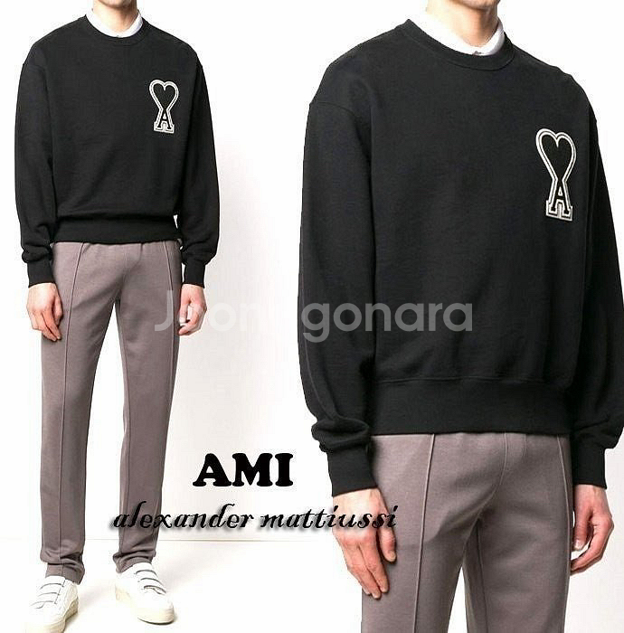 아미 보플 빅패치 커플 맨투맨--4