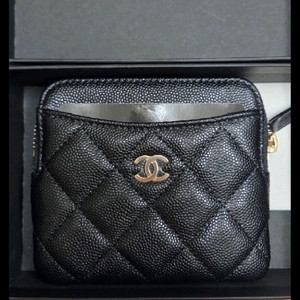 (미사용)샤넬 클래식 퀼팅 카드슬롯. 카드지갑