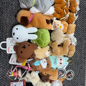 캐릭터 인형 키링 세트