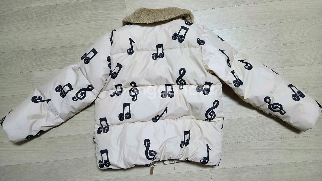 미리로디니 음표 패딩 10-11Y. 착불--1