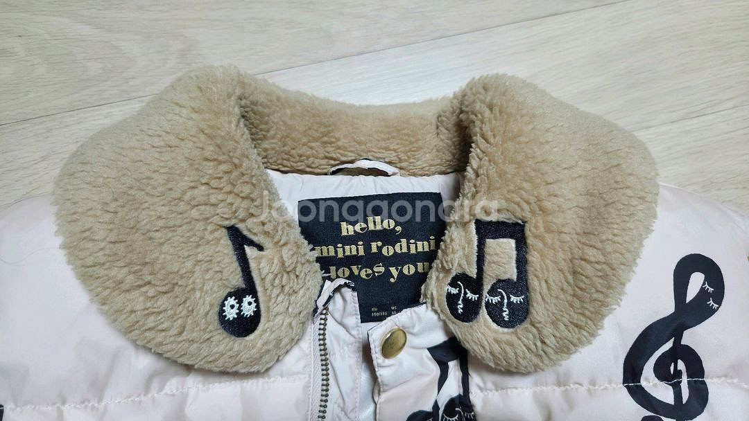 미리로디니 음표 패딩 10-11Y. 착불--7