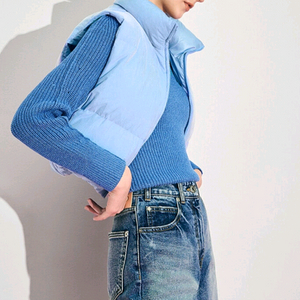 한섬 타임 구스다운 크롭 베스트새상품 55