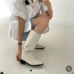 린넨부츠 245사이즈 4.5cm 새상품