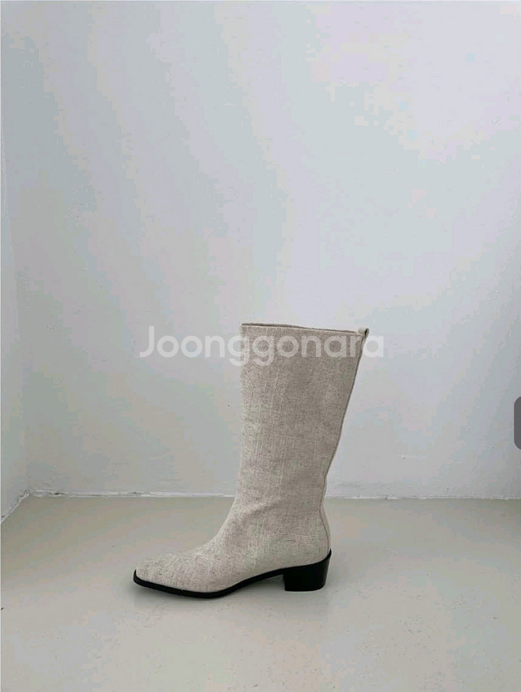 린넨부츠 245사이즈 4.5cm 새상품--3