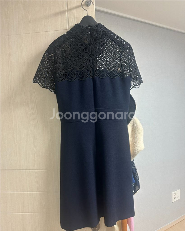 레이스 카라 원피스--7