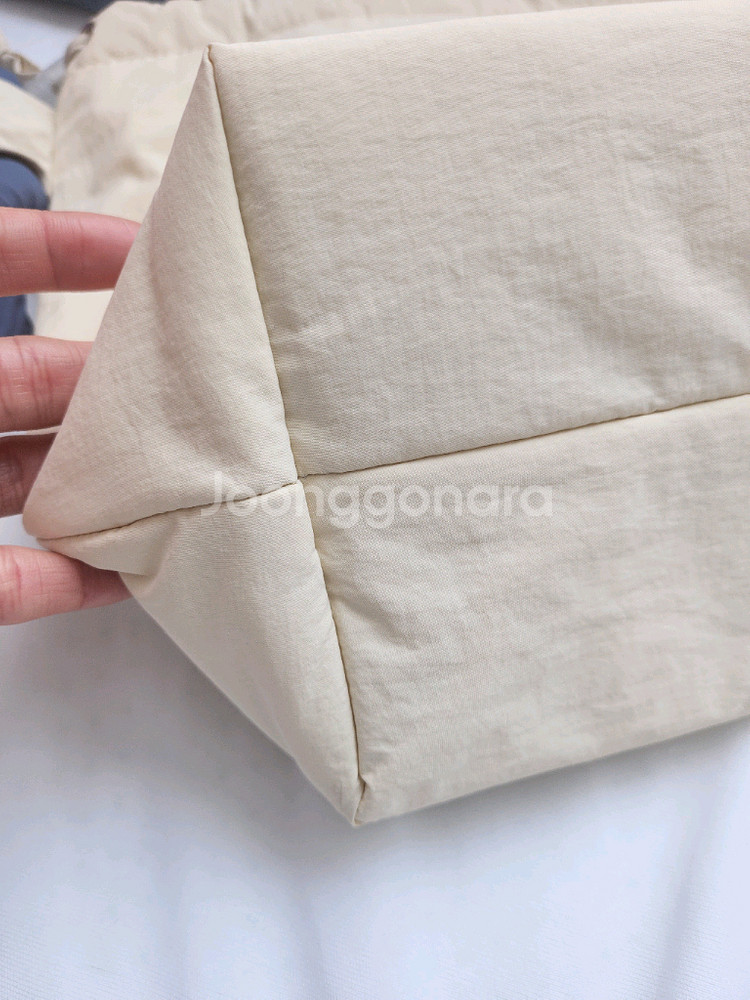 베네통패딩가방 패딩토트백 숄더백--3