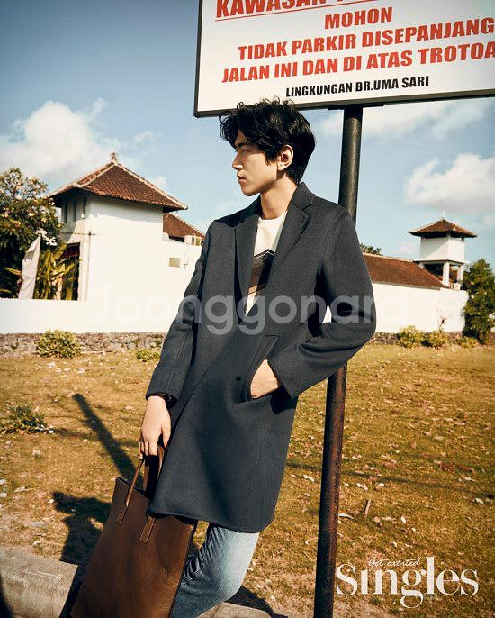 타임옴므 스모크그린 캐시미어 세미오버 핸드메이드코트95--7