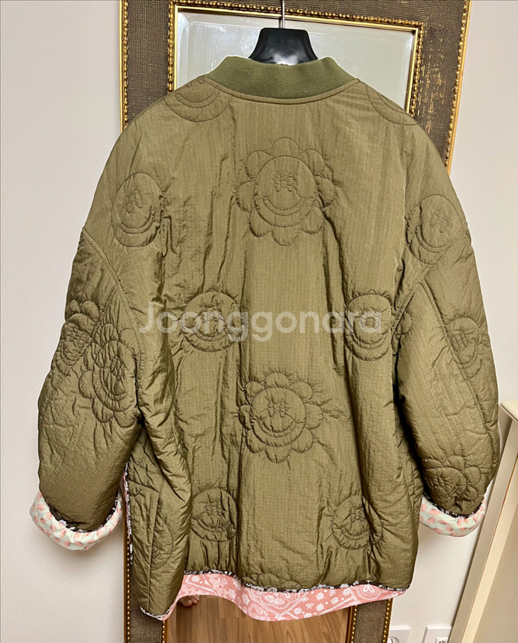 한섬 더 스토어 페이즐리 퀄팅 점퍼--1