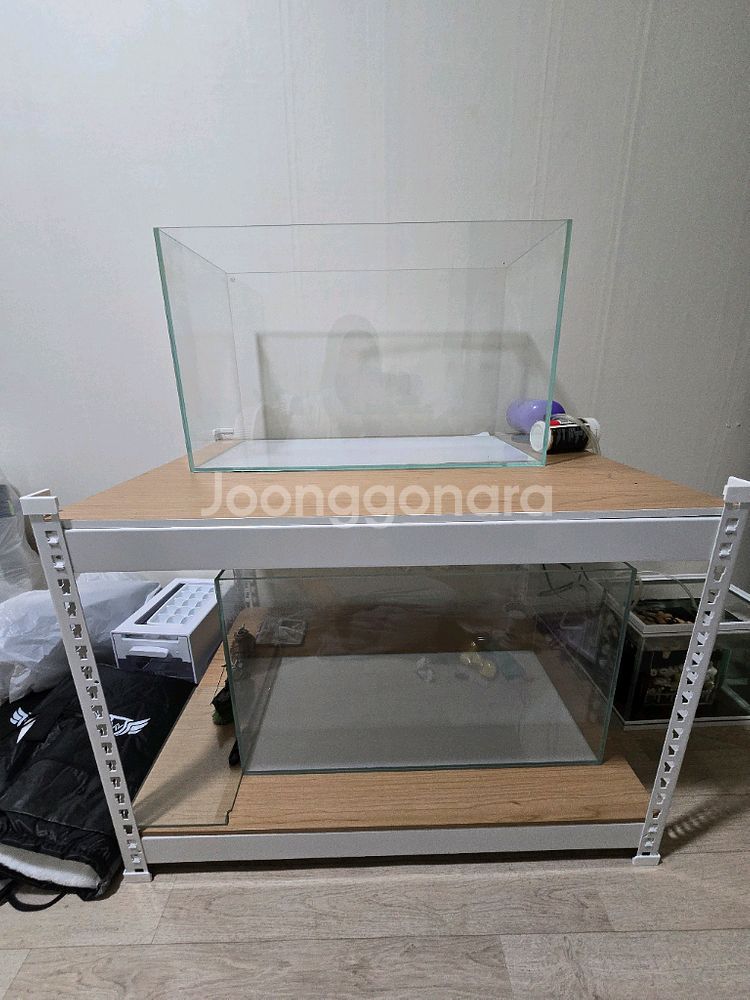 아산)선반.다이.2자 어항 팝니다.--0