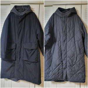 NOWANDTOMORROW 후드 롱패딩 M/리버시블 양면/새상품 남녀공용