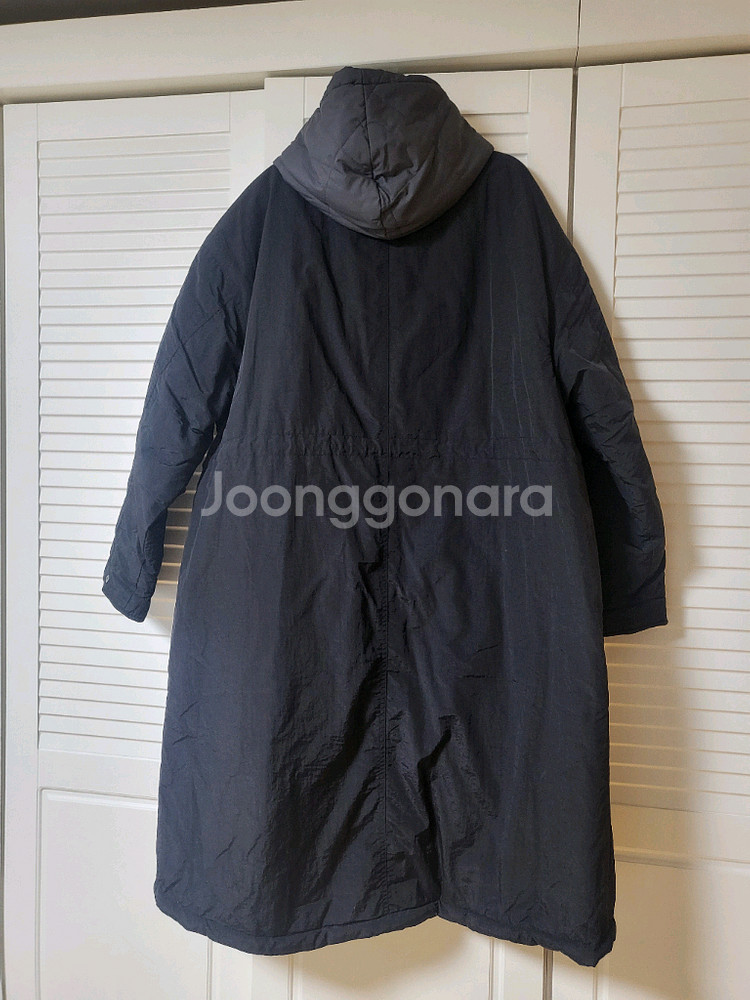 NOWANDTOMORROW 후드 롱패딩 M/리버시블 양면/새상품 남녀공용--5