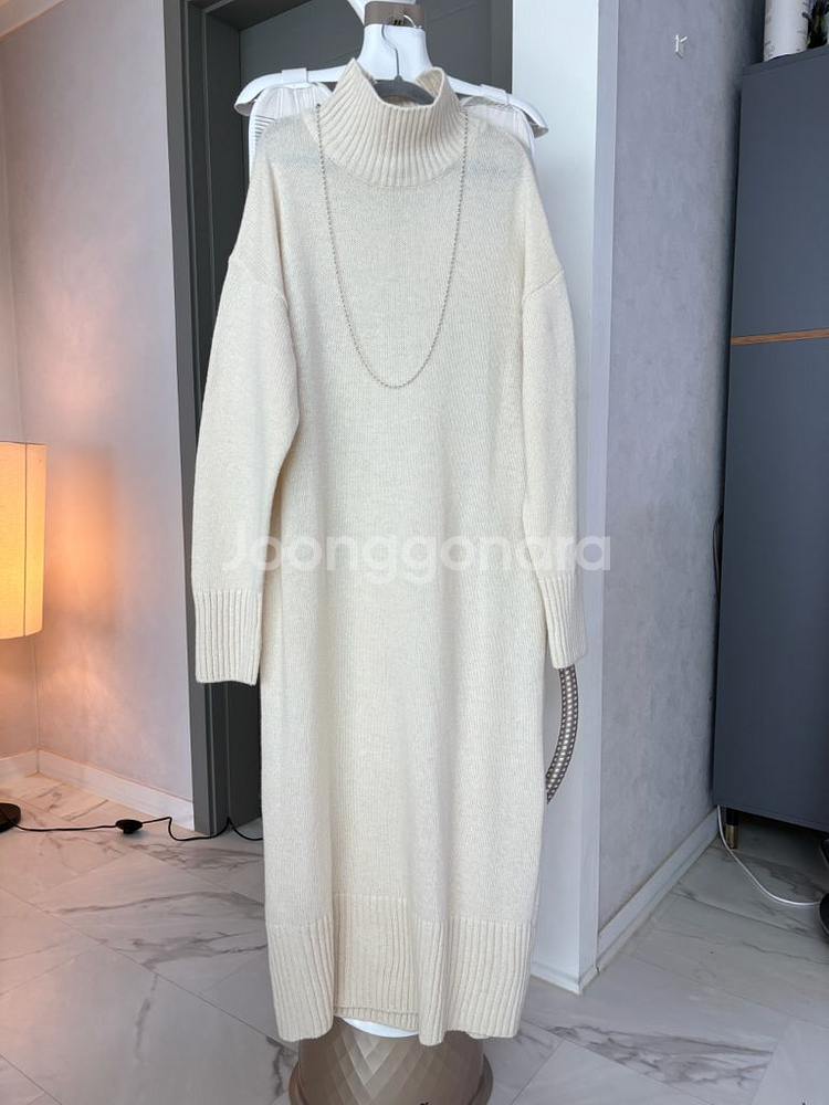 saturday 반목 니트 원피스--0