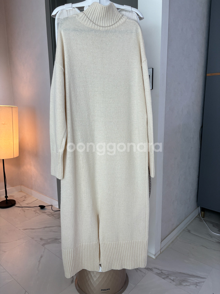 saturday 반목 니트 원피스--2