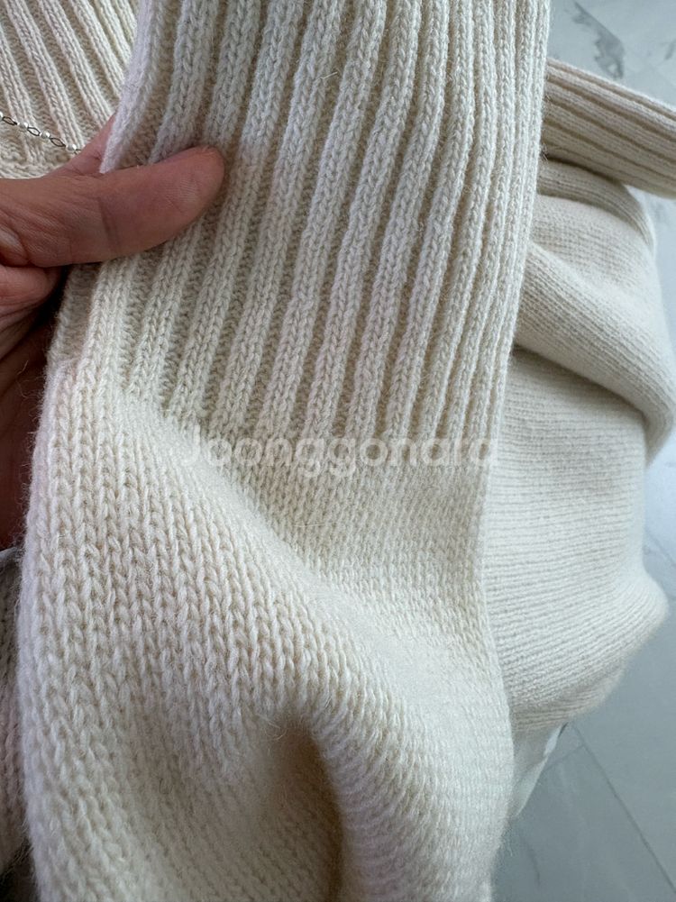 saturday 반목 니트 원피스--4