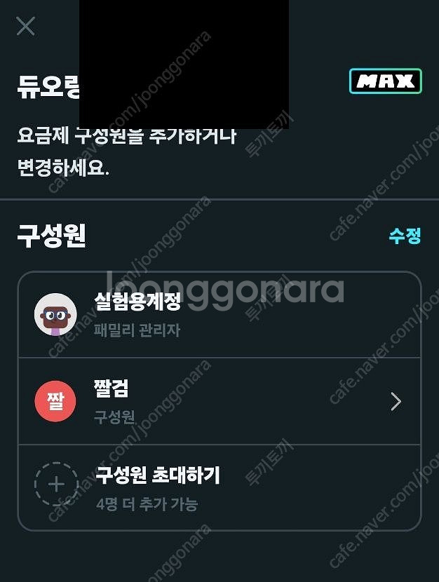 듀오링고 맥스 패밀리 파티 같이 하실 분--2