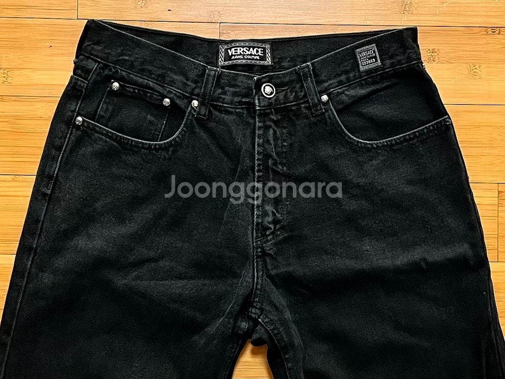 베르사체 블랙진 데님팬츠 W34 L32--2