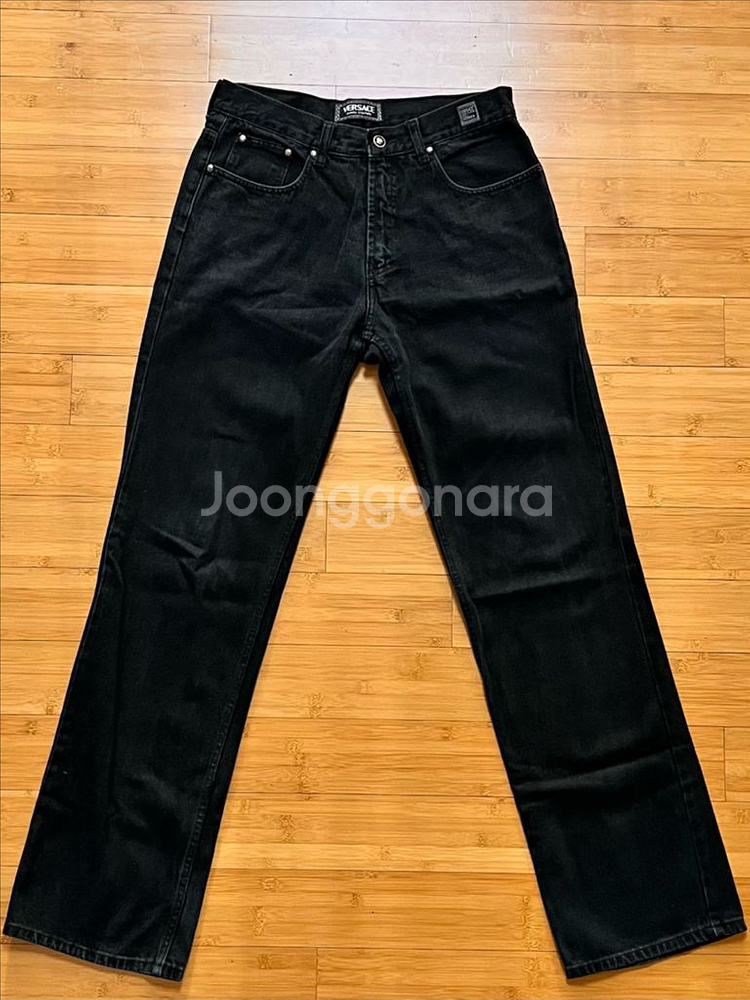 베르사체 블랙진 데님팬츠 W34 L32--1