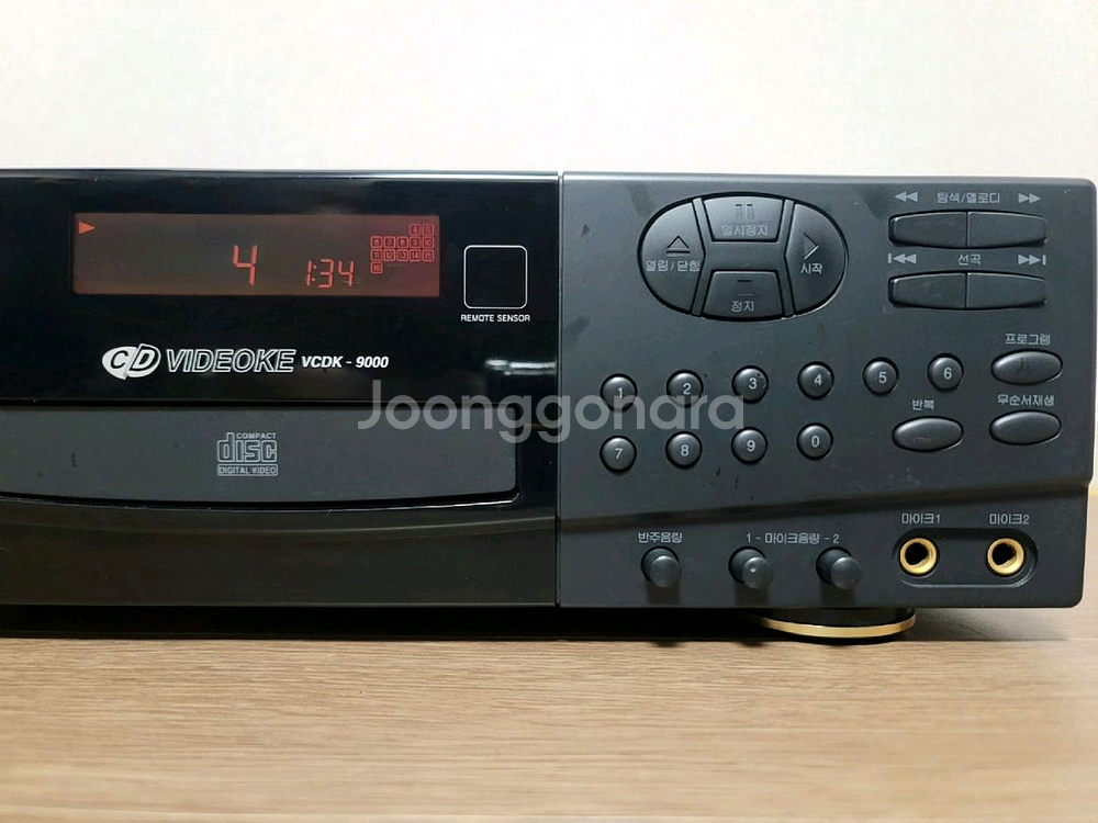 인켈 CD 플레이어,픽업 교체,리모컨 포함,노래방 기능--2