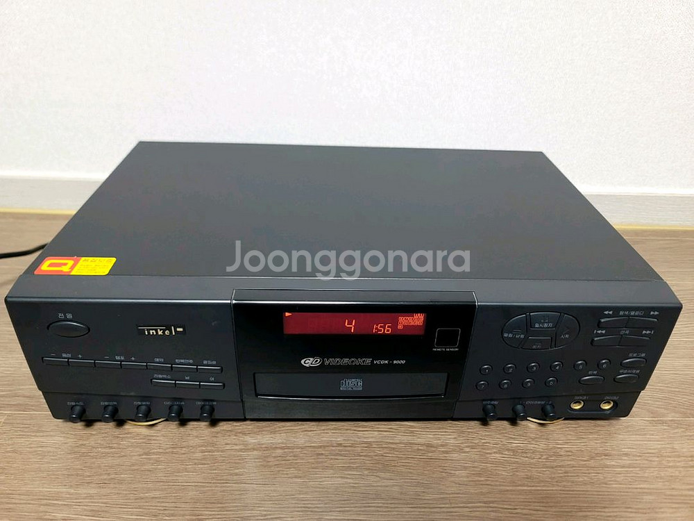 인켈 CD 플레이어,픽업 교체,리모컨 포함,노래방 기능--3