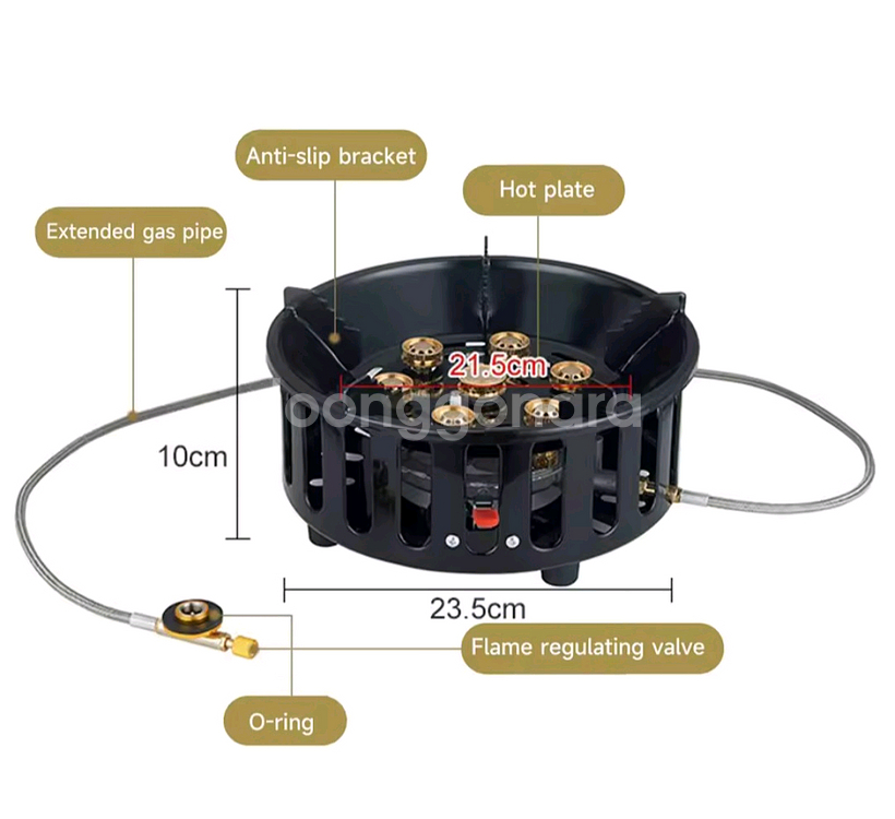 캠핑 버너 일반형 대형 7구 가스 버너 (새상품)--3