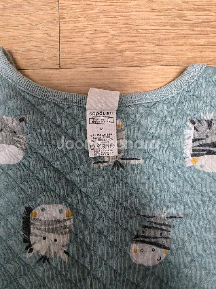 소폴리니 무형광 삼중직 누빔 슬립쌕 수면조끼 M (4세)--4