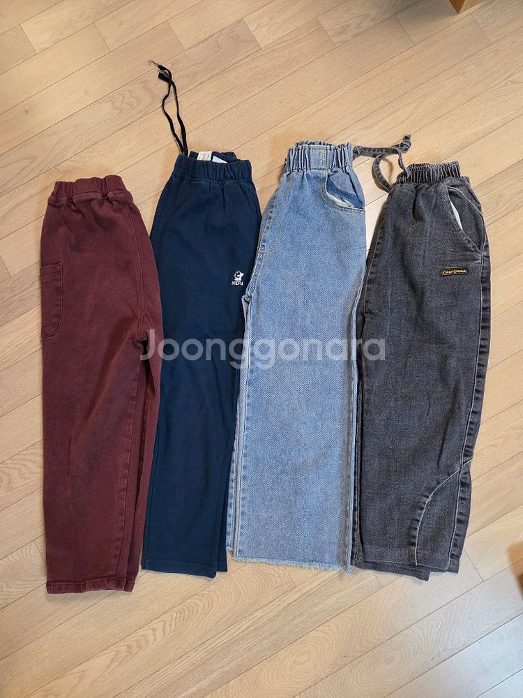남아용 바지 4벌 네파새것--0