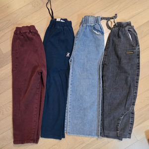 남아용 바지 4벌 네파새것