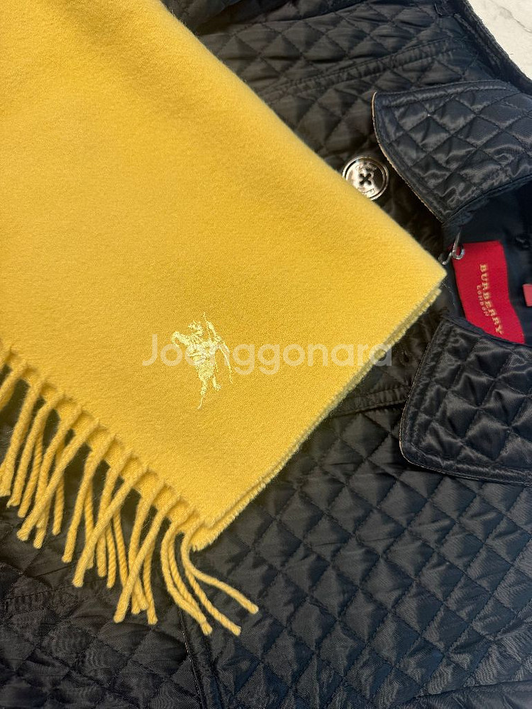 정품 버버리 캐시미어100% 머플러 목도리--0