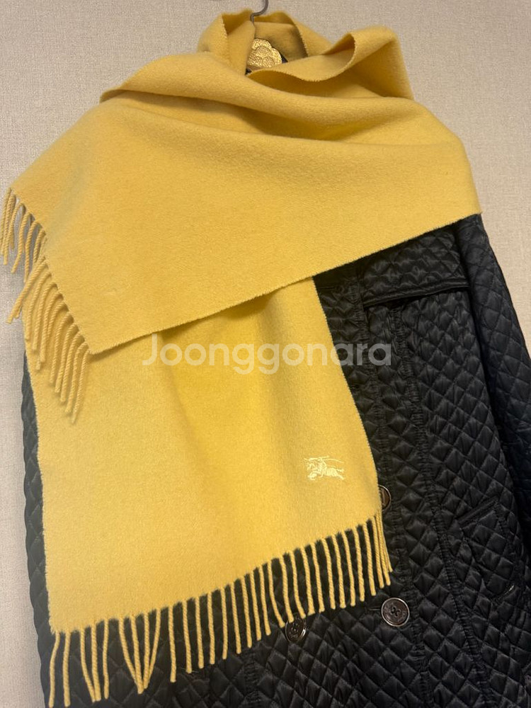 정품 버버리 캐시미어100% 머플러 목도리--2