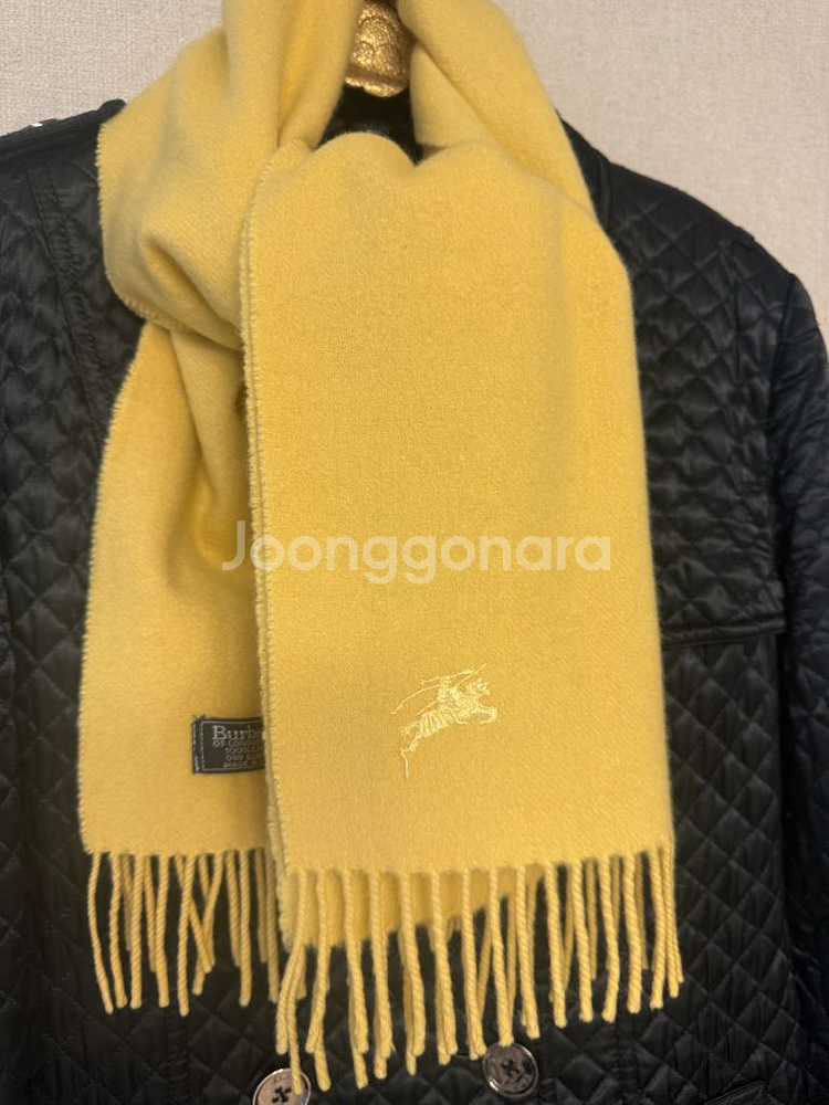 정품 버버리 캐시미어100% 머플러 목도리--4