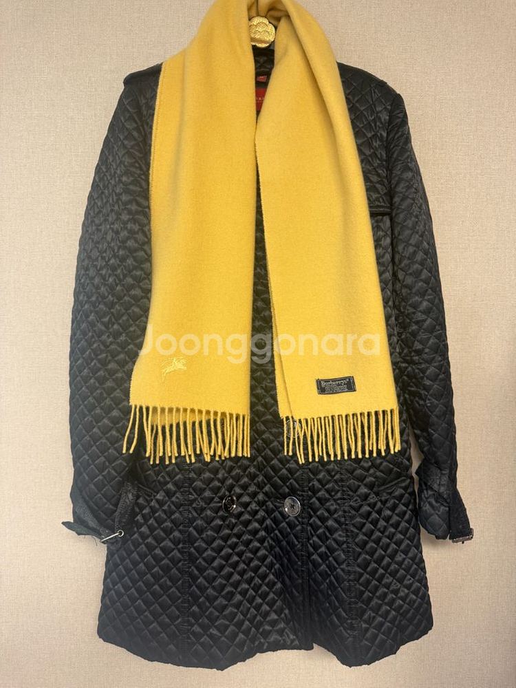 정품 버버리 캐시미어100% 머플러 목도리--5