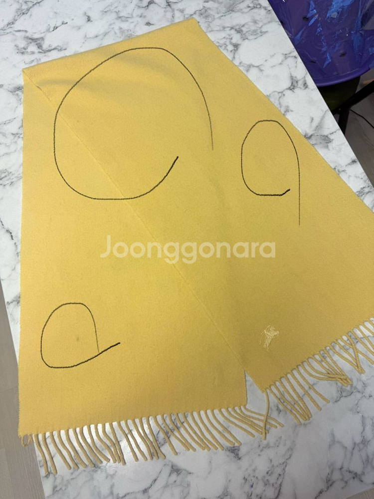 정품 버버리 캐시미어100% 머플러 목도리--7