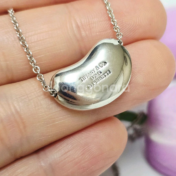 티파니앤코bean빈목걸이 925실버목걸이 정품 20mm--5