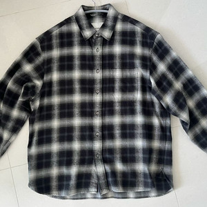 인더로우 brushed nep checked shirt