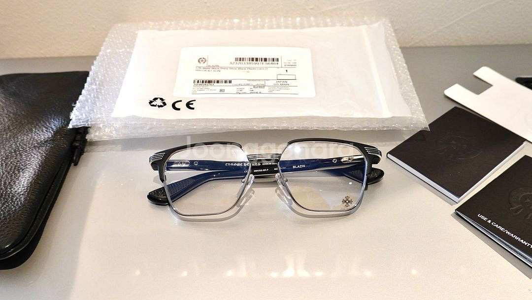 크롬하츠안경 블라진 블랙/실버--6