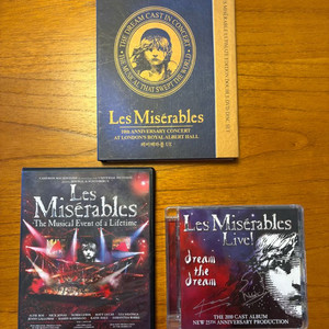 뮤지컬 레미제라블 10주년 콘서트 DVD & 25주년 콘서트 DVD & 2010 캐스트 앨범 CD