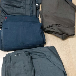 남성 코트 및 바지 세트 4벌 상위 105 하위34