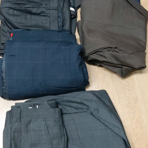 남성 코트 및 바지 세트 4벌 상위 105 하위34