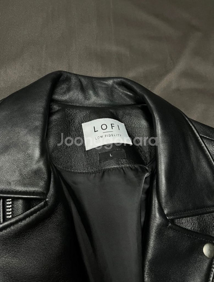 로파이 LOFI 라이더스 자켓 램 레더 (블랙)--1