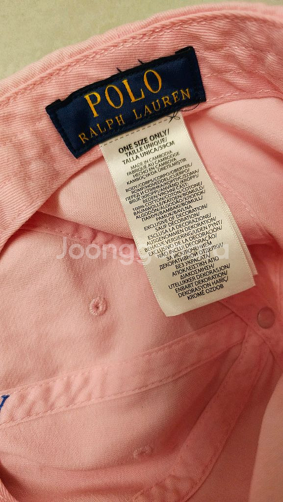 폴로 랄프로렌 폴로 로고 여성 야구모자--2