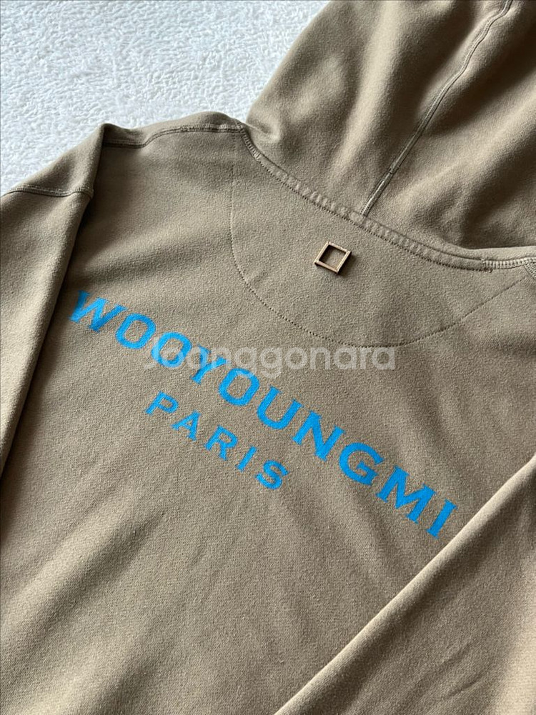 우영미 백로고 후드티 스페셜 에디션--3