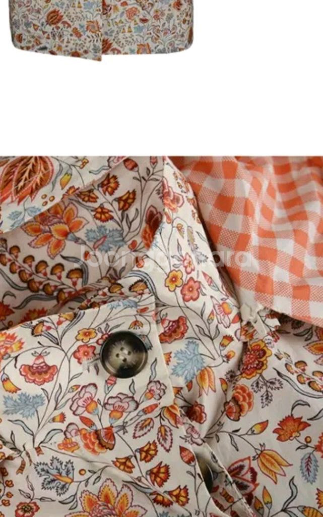 OLLY 플라워패턴 롱 코트--4